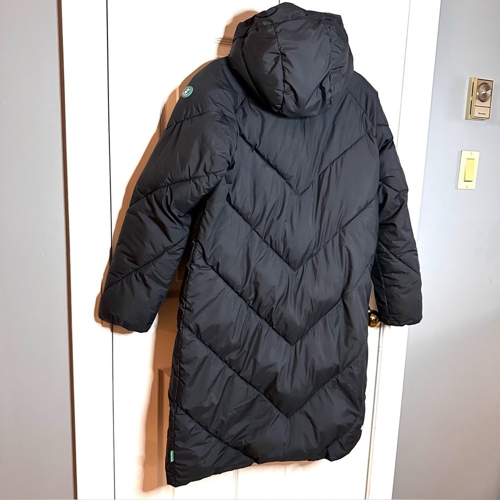 SAVE THE DUCK Women’s Long Parka Jacket Winter Coat, Grey, Size XS Warm, Quilted - Picture 2 of 15
